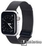 DUX DUCIS okosóra milánói szíj - FEKETE - fém ötvözet, mágneses - Apple Watch Series 1/2/3 42mm / 4/5/6/SE 44mm / 7/8 45mm / Ultra 49mm