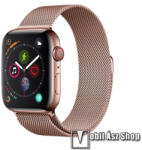 DEVIA ELEGANT okosóra milánói szíj - ROSE GOLD - fém ötvözet, mágneses - Apple Watch Series 1/2/3 42mm / 4/5/6/SE 44mm / 7/8 45mm / Ultra 49mm - 1-5326417 (1-5326417)