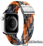 DUX DUCIS okosóra szíj - NARANCS / SZÍNES - fonott szövet, állítható - Apple Watch Series 1/2/3 42mm / 4/5/6/SE 44mm / 7/8 45mm / 10 46mm / Ultra / Ultra 2 49mm