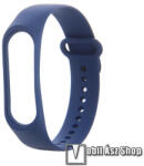  Okosóra szíj - SÖTÉTKÉK - szilikon, állítható - Xiaomi Mi Band 5 / Mi Band 6 / Mi Band 7 / Amazfit Band 5