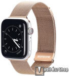 DUX DUCIS okosóra milánói szíj - ARANY - fém ötvözet, mágneses - Apple Watch Series 1/2/3 38mm / 4/5/6/SE 40mm / 7/8/9 41mm / 10 42mm