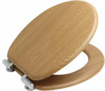 BISK Erga, WC-ülőke MDF-ből, lassan záródó, natúr tölgy, ERG-08223 (ERG-08223)