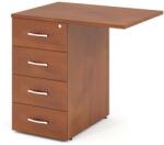 Lenza Impress konténer 80 x 60 cm - 4 fiókos (76 cm-es Impress asztalhoz), juhar