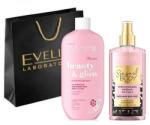 Eveline Cosmetics - Set cadou Eveline Cosmetics Spray de corp Pink Panther Sensual Body Spray, 150 ml + Balsam hidratant pentru corp, Sunshine Ready! , 350 ml - hiris