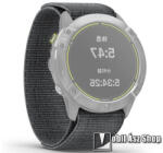  Okosóra szíj - 26mm széles, szövet, tépőzáras - SZÜRKE - Garmin Fenix 3 / 3 HR / 5X / 5X Plus / 5X Plus Sapphire / 6X / 6X Sapphire / 6X Pro / 6X Pro Solar / 6X Pro Sapphire / Quatix 3 / D2 / Descent 