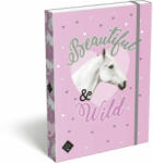 Lizzy Card Wild Beauty Purple füzetbox A/4, lovas