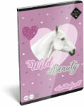 Lizzy Card Wild Beauty Purple tűzött füzet A/5, 40 lap szótár, lovas