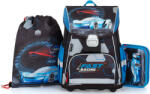 KARTON P+P Autós csatos ergonómikus iskolatáska tolltartóval és tornazsákkal, Premium, Fast Racing