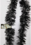  Karácsonyi girland, boa, grafit színű, 9cm széles és 2m hosszú