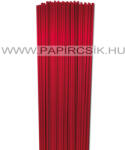  Piros METÁL, 3mm-es quilling papírcsík (120db, 49cm)
