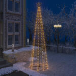 vidaXL kúp alakú karácsonyfa 400 meleg fehér LED-del 100 x 360 cm (51290)