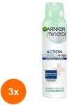 Garnier Mineral Action Cotrol 96h deo spra 3x150 ml