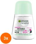 Garnier Mineral Invisible Black White Colors Floral roll-on 3x50 ml