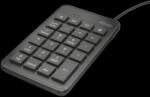 TRUST Xalas USB Numeric Keypad, neagra (TR-22221) - shoppix