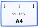 DJOIS Bemutatótábla A4, fekvő, felül nyitott, DJOIS, kék (F117101)