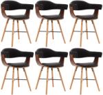 vidaXL 6 buc negru 279492