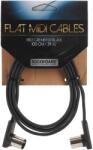 RockBoard Flat MIDI Cable Black 100 cm