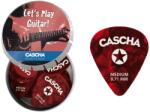 Cascha Guitar Pick Set Box Medium (24 medium guitar picks + metal box)