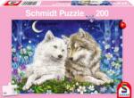 Schmidt Spiele Puzzle Schmidt din 200 de piese - Pui de lupi prietenoși (56469) Puzzle