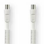 Nedis Cablu coaxial | IEC (Coax) Plug | IEC (Coax) Socket | Nichelată | 75 Ohm | Izolație Quad | 1, 50 m | Rotund | PVC | Alb | Pungă de plastic (CSGP40020WT15)