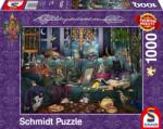 Schmidt Spiele Puzzle Schmidt din 1000 de piese - Pisici în carantină (59989) Puzzle