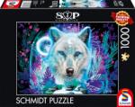 Schmidt Spiele Puzzle Schmidt din 1000 de piese - Lup arctic neon (58515) Puzzle