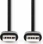 Nedis USB 2.0 A-A összekötő kábel 2m - Fekete (CCGT60000BK20)
