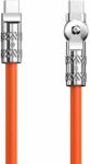 Dudao USB-C-USB-C forgatható kábel Dudao L24CC 120W 1m, narancs (L24CC) (L24CC)