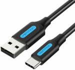 Vention Töltőkábel USB-A 2.0 - USB-C Vention COKBC 0, 25 m, fekete (COKBC) (COKBC)