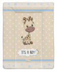  Babastar puha pelenkázó lap 50*70 cm - It's a boy ! zsiráf bézs