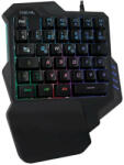 Logilink Illuminated one-hand gaming keyboard Black (ID0181)