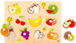 Tooky Toy Fa forma puzzle - Gyümölcsök 10 db-os (TY854)