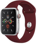 SmartWatcherz Szilikon Apple Watch Szíj - Bor Vörös, S/M, 38, 40, 41mm (8820)
