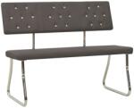 vidaXL Bancă 110 cm gri antracit 325858