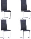 vidaXL 4 buc negru 281724