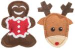 TRIXIE Xmas filc rénszarvas és mézeskalács ember 8cm 2db/csomag (92548) - grandopet
