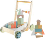 Zopa fa járássegítő kiskocsi játékkockákkal - babamarket
