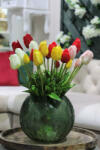  Piros mű tulipán csokor 46cm (EWA29077)