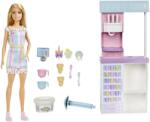 Mattel Barbie, Magazin de inghetata, set de papusa si accesorii Papusa Barbie