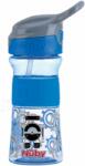 NUBY Sportpalack puha összecsukható szívószálas 360 ml, kék, 3+ (AGSNV0414021BLUE)