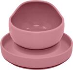 PETITEMARS PETITE&MARS étkezőgarnitúra szilikon TAKE&MATCH 2 tányér + tál Dusty Pink 6m+ (AGSVP-F171135)