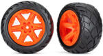 Traxxas kolo 2.8", disk RTX oranžový, pneu Anaconda (4WD přední/zadní, 2WD přední) (2) (TRA6775A)