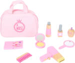 Legler Small Foot Pink kozmetikai táska gyerekeknek fa kiegészítőkkel (DDLE10607)