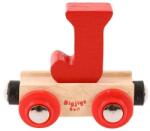 Bigjigs Toys Fa vonatkocsi - J betű (DDBR110)