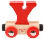 Bigjigs Toys Fa vonatkocsi - Y betű (DDBR125)