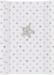 CEBA Dupla pelenkázó alátét fix lappal (50x70) Comfort Stars szürke (AGSW-203-066-260)