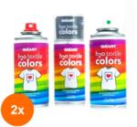 Ghiant Set 2 x Culori Textile Spray H2O Textile Colors Ghiant - Fluo Green - 150 ml (CUL-2xGH34008)