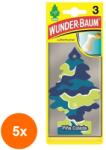 Wunder-Baum Set 5 x 3 Odorizante Auto Pina Colada, Wunder-Baum (DEM-5xMDR-8028)