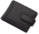 La Scala fekete fekvő patentos bőr kártyatartó ad01/t