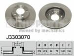 NIPPARTS Disc frana MAZDA 6 Station Wagon (GY) (2002 - 2007) NIPPARTS J3303070
